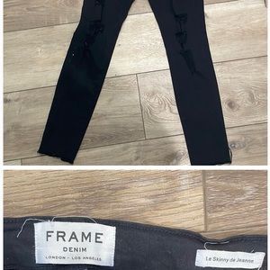 FRAME distressed Le High de Jeanne skinny jeans sz 32